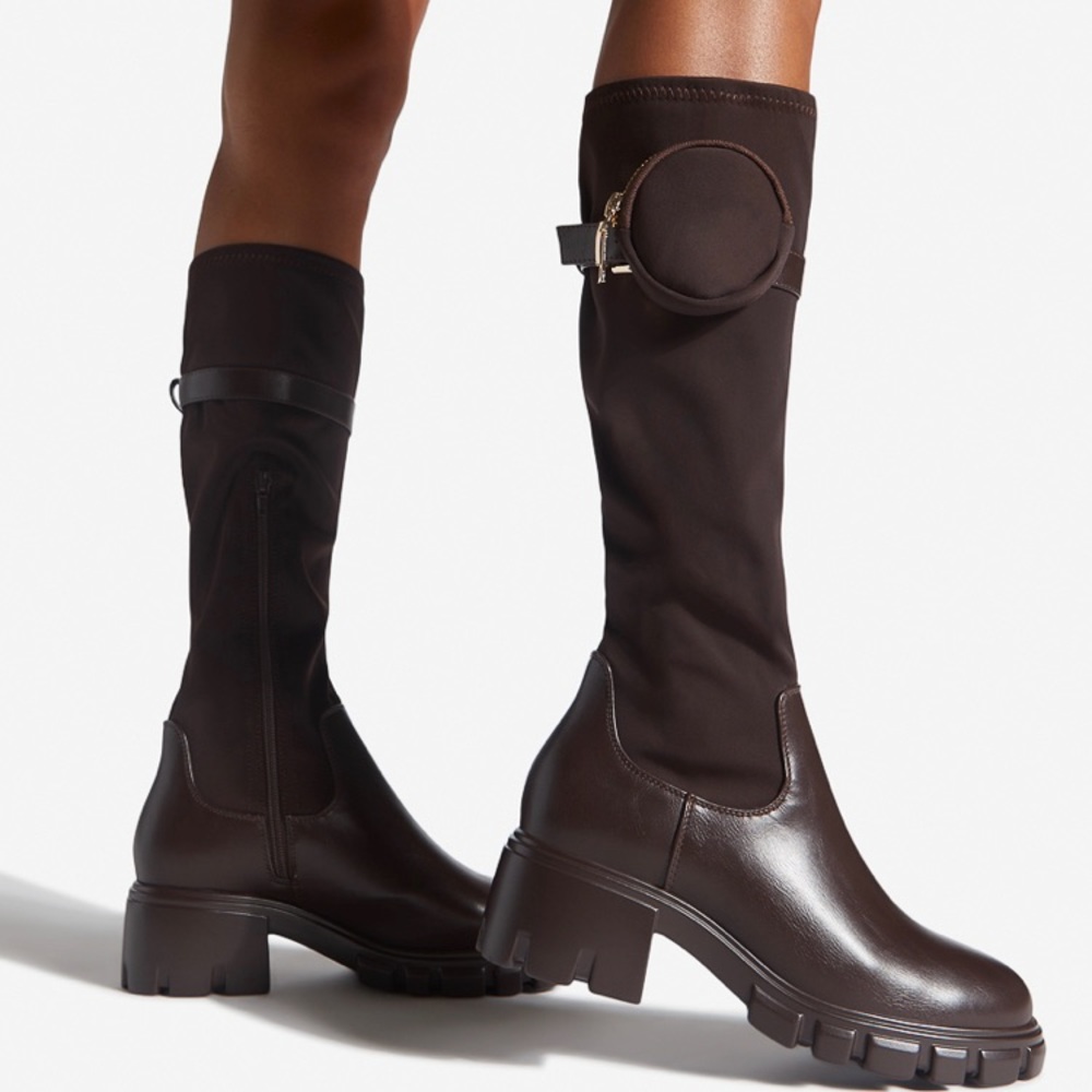 Ramerra Lug Sole Boot, Size 8.5,Color: Coffee, New, Never Used, Never Opened